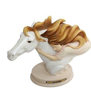 Horse Whispers Ride The Wind Enesco Figurine 2012 Handcrafted Resin Sculpture